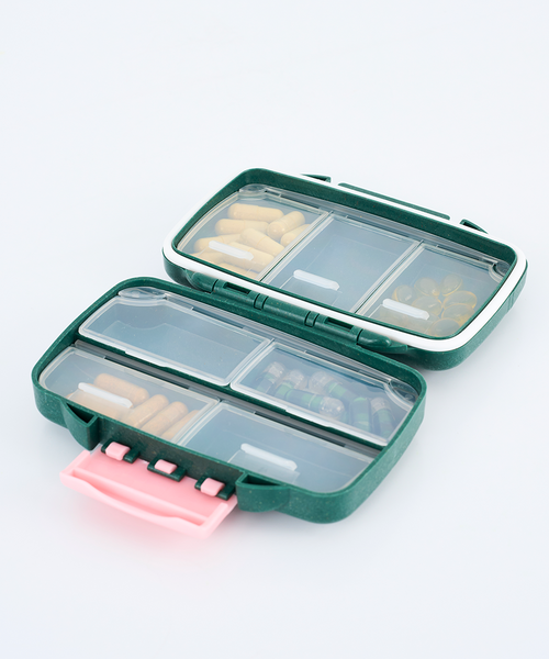 Forest Green Compact Pill Case