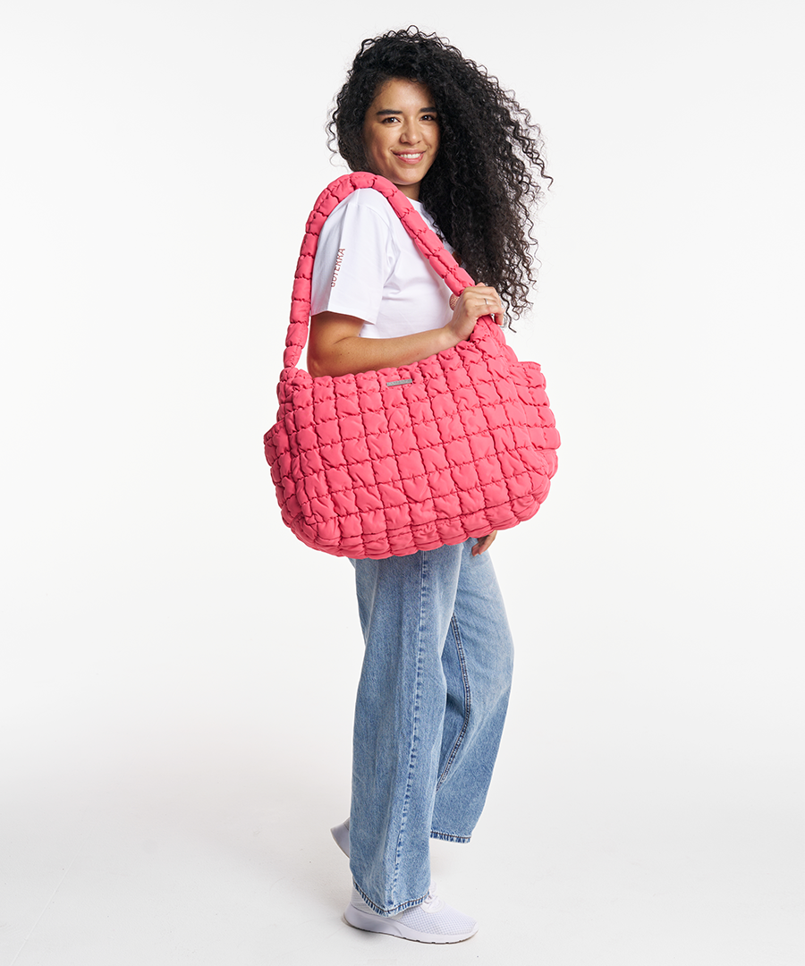 Puffy Tote Bag (Coral)