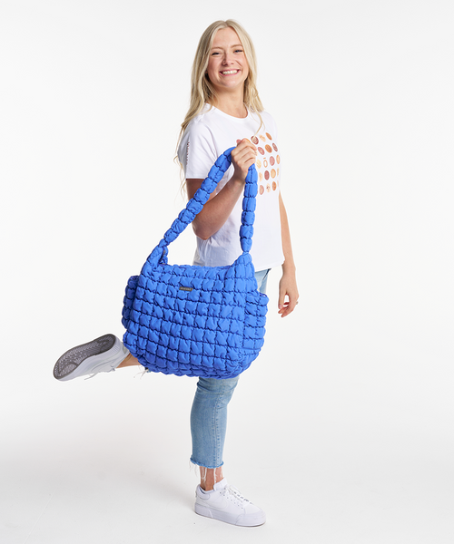 Puffy Tote Bag (Blue)