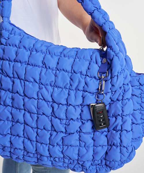 Puffy Tote Bag (Blue)