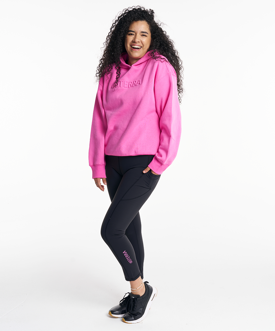 Women's Pink Pullover Hoodie