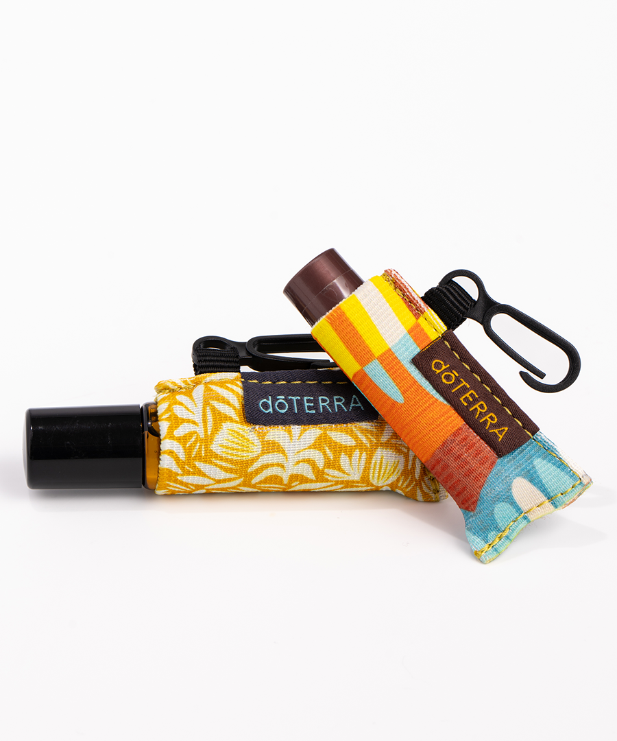 Clip-On Lip Balm/Roller Bottle (Floral)