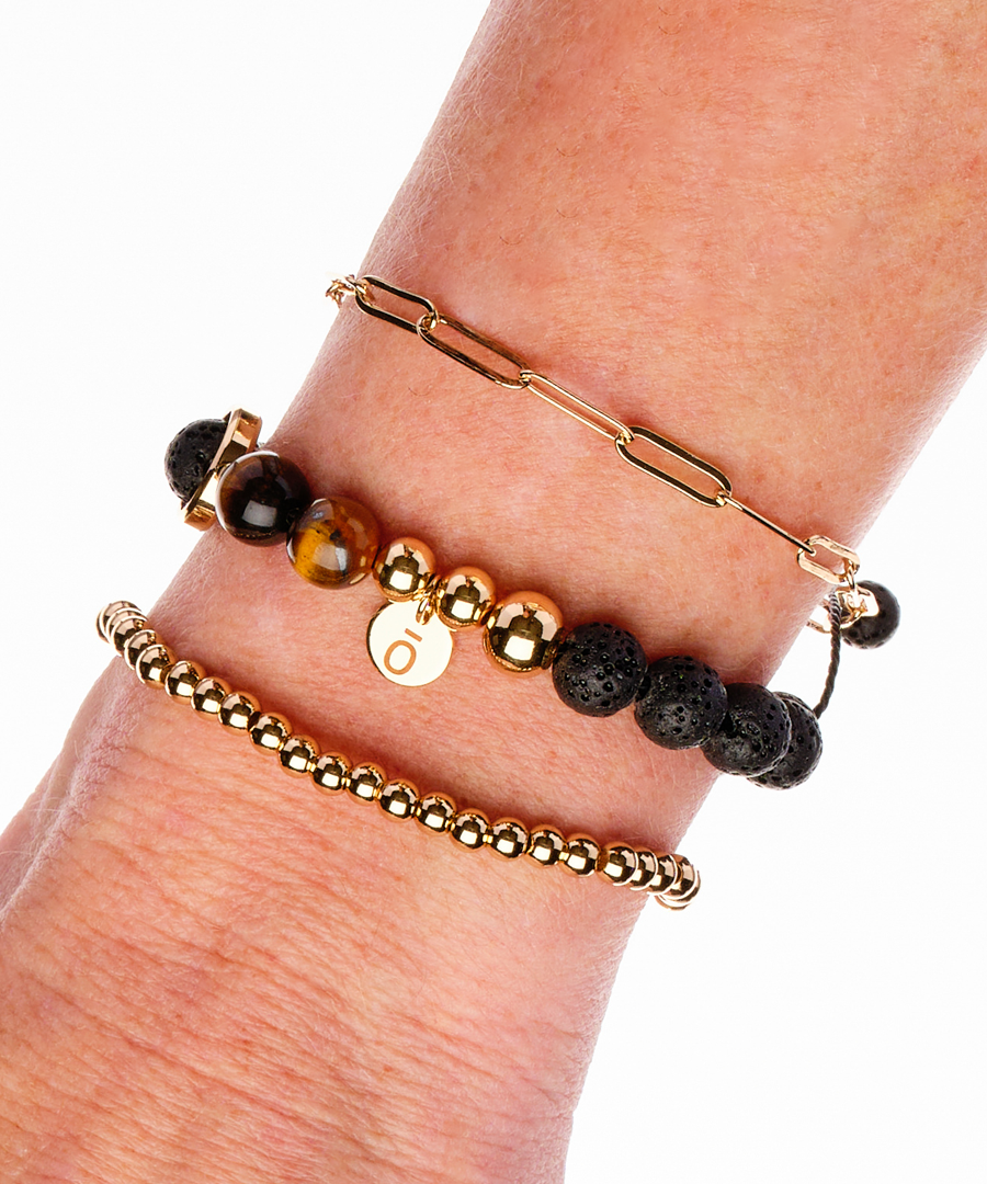 Bead Me Up Bracelet Set - Gold