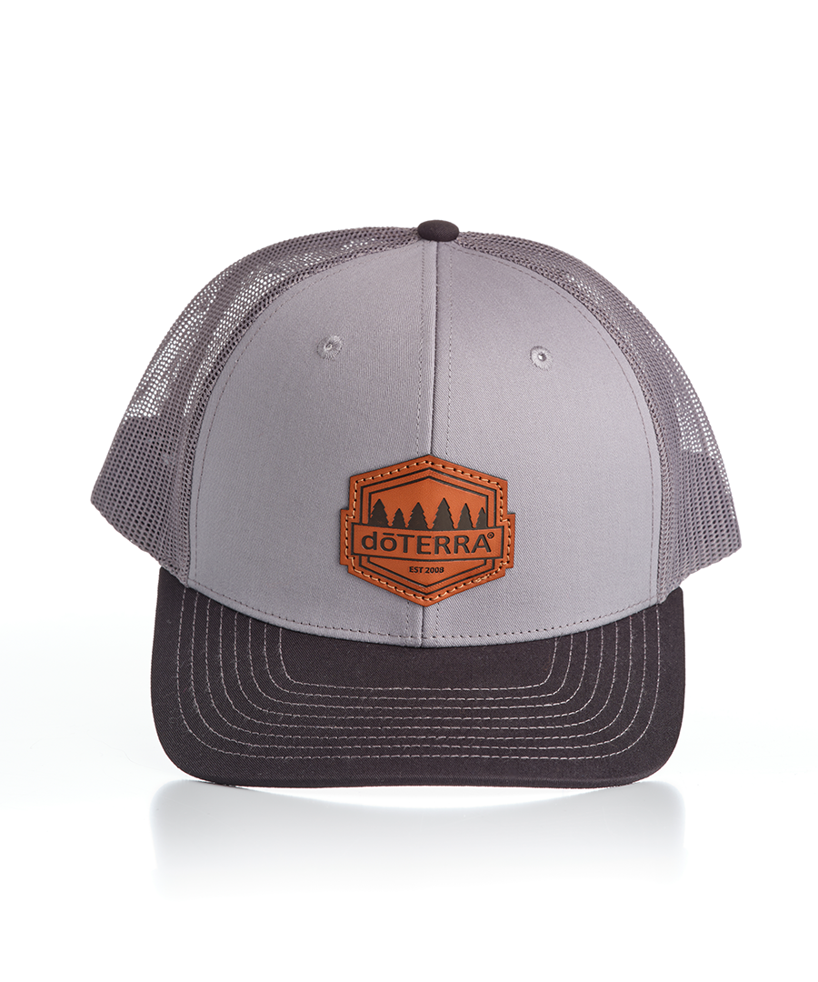 Unisex Gray Mountain Peak Trucker Hat