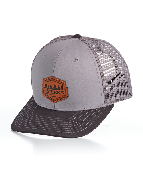 Unisex Gray Mountain Peak Trucker Hat