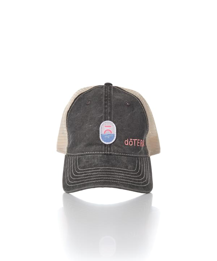 Unisex Black Coastal Distressed Hat