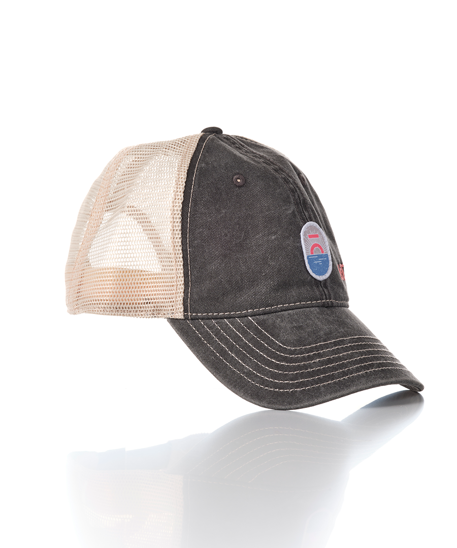 Unisex Black Coastal Distressed Hat