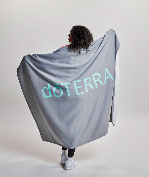 Wrap Me in doTERRA Blanket (Teal/Gray) product image