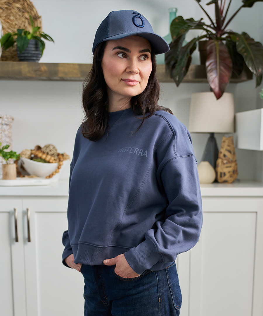 Women’s Navy Crewneck Sweatshirt