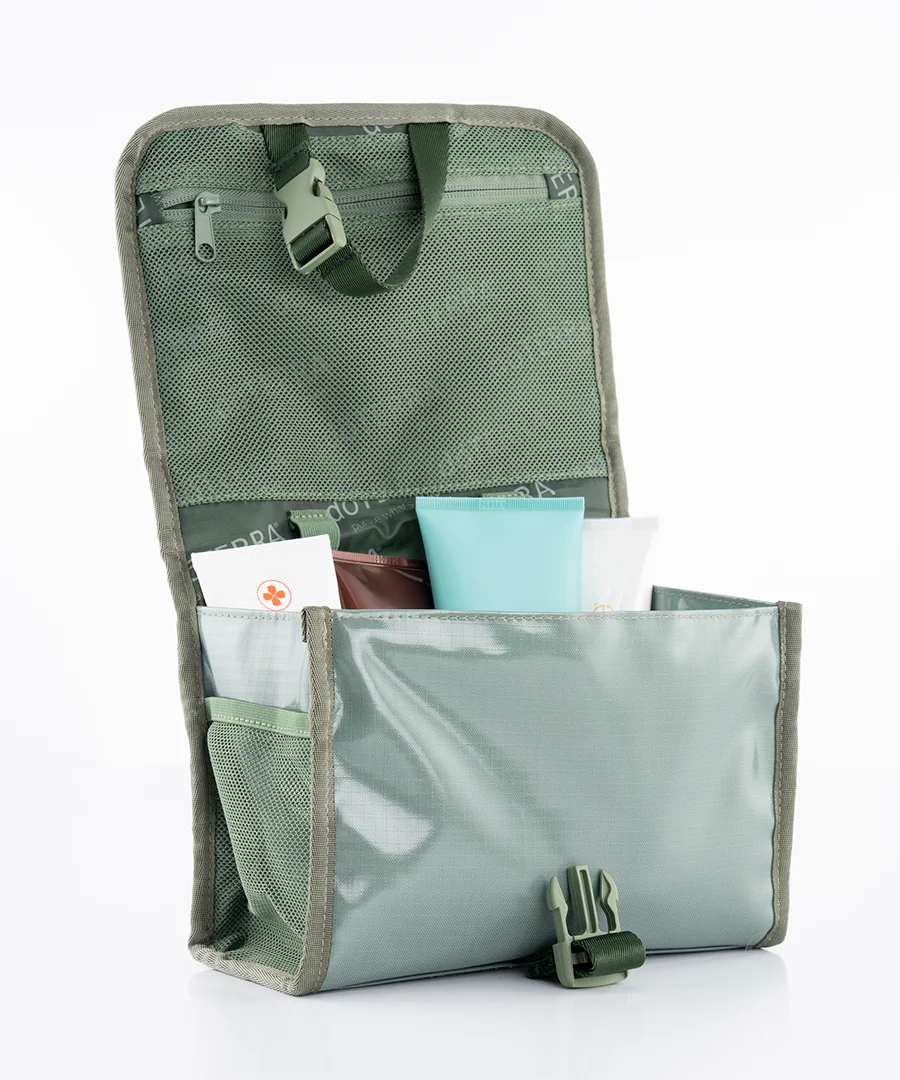 Eucalyptus Green Hanging Toiletry Bag – doTERRA Marketplace