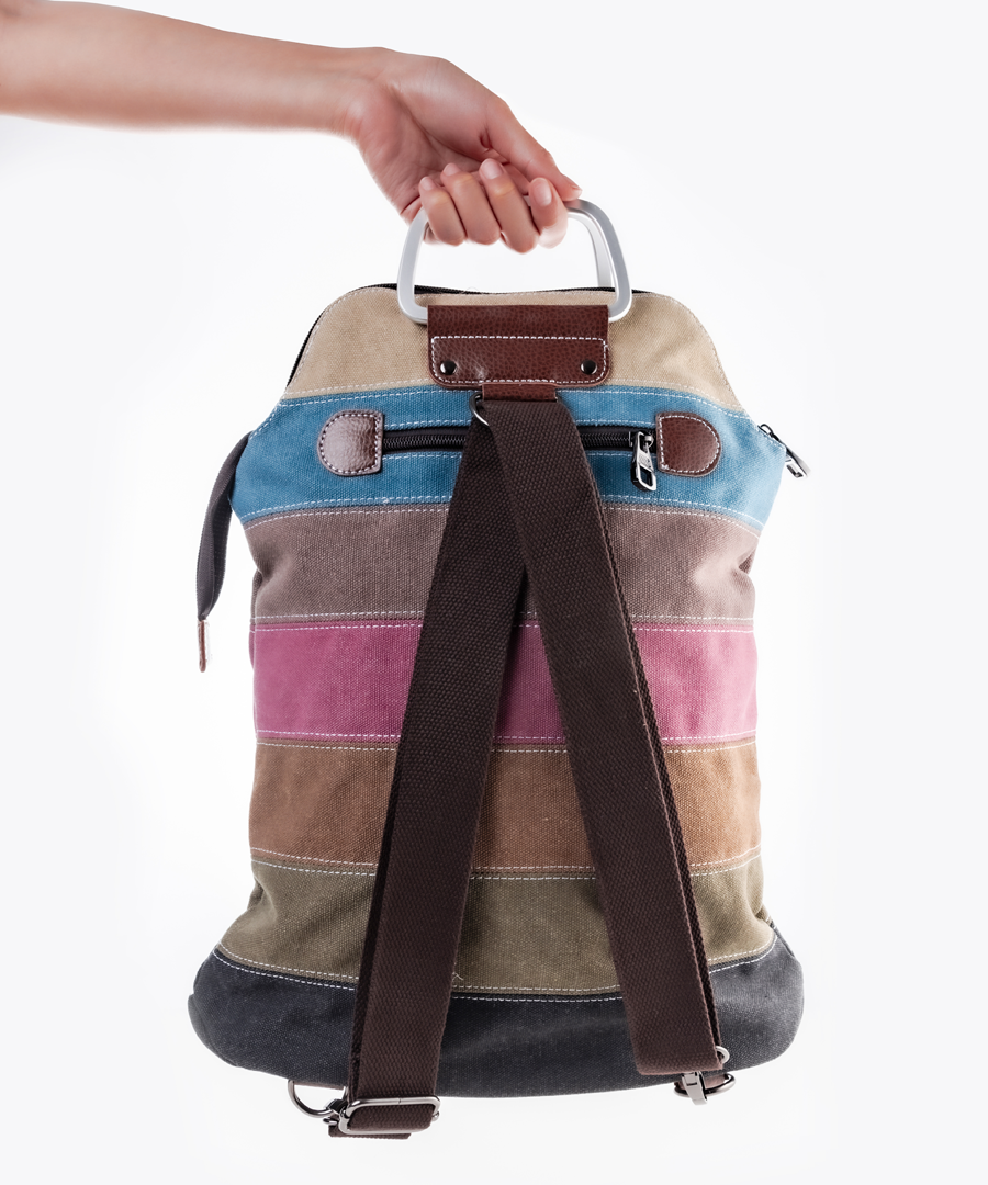 Style in Stripes Convertible Bag