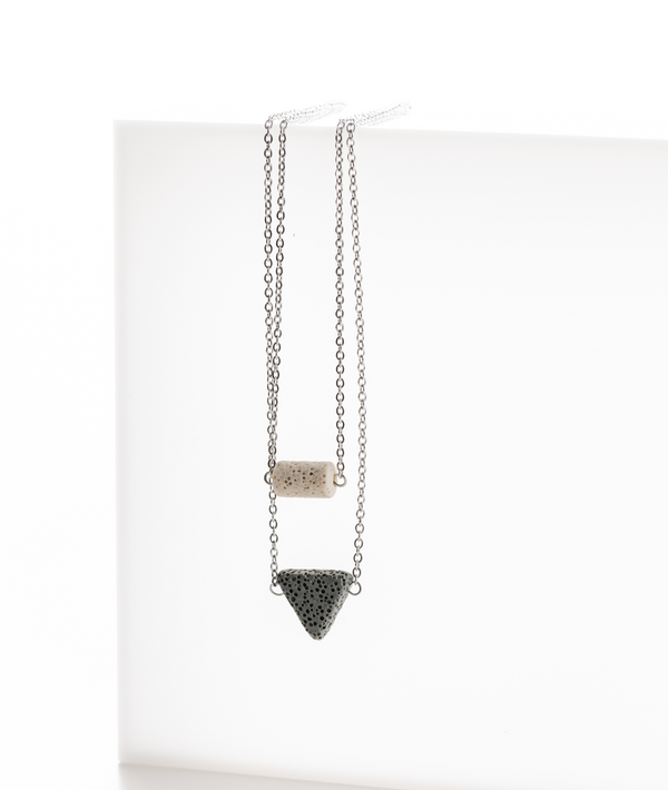 Cool Tones Diffusing Stone Necklace product image