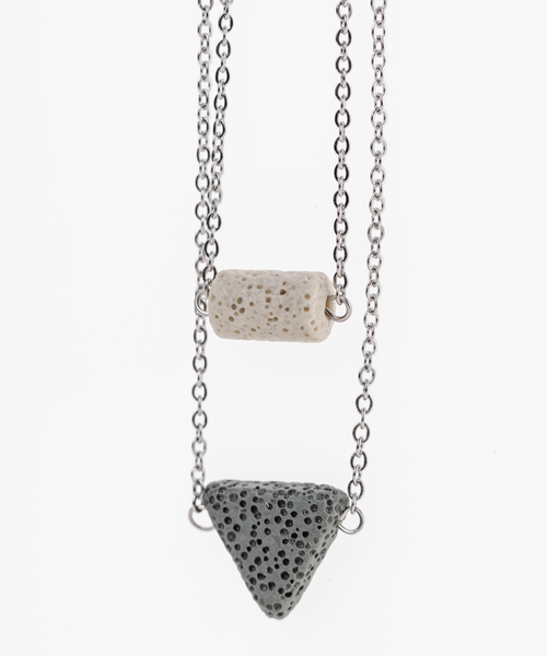 Cool Tones Diffusing Stone Necklace
